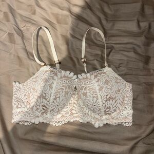 Aerie White Lace Underwire Bra